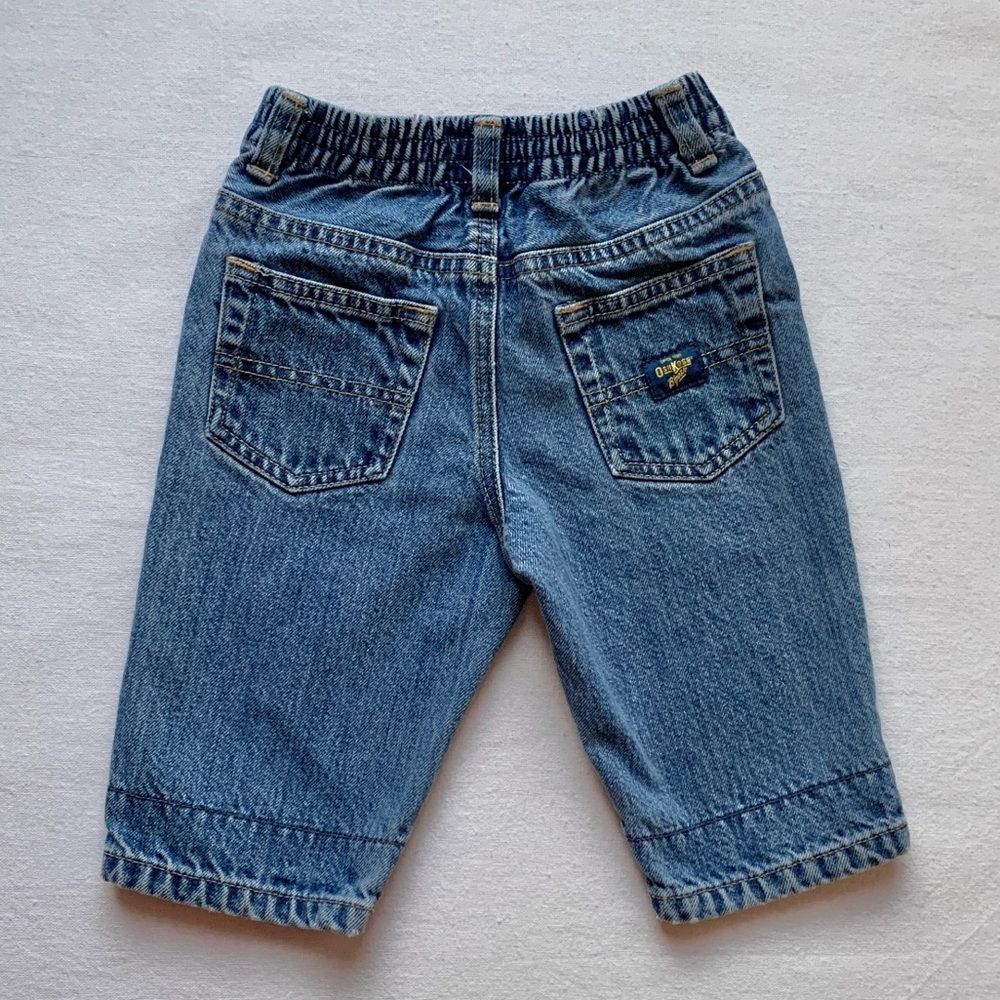 Oshkosh B’gosh Vintage 100% Cotton Denim Pants / Baby Blue Jeans / 12 Months
